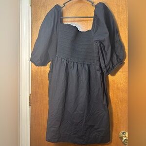 AE black puff sleeve dress
